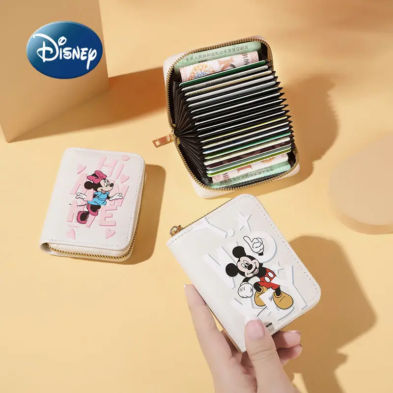 Disney Mickey Mood High-end Naiste Kaardi Omaniku Kõrge Kvaliteedi Multi-kaardi Pesa Kaardi Omaniku Rahakoti PU Tõmblukk Luksus Kaardi Omaniku