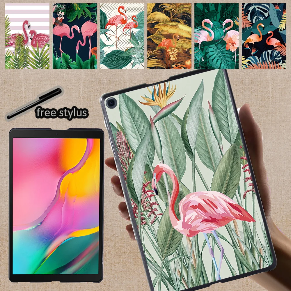 Samsung Galaxy Tab A7 Lite 8.7/Tab A7 10.4/Tab 8.0/A 10.5/10.1/A 9.7/Tab A6 10.1 Flamingo Prindi Tablett Tagasi Koorega Puhul