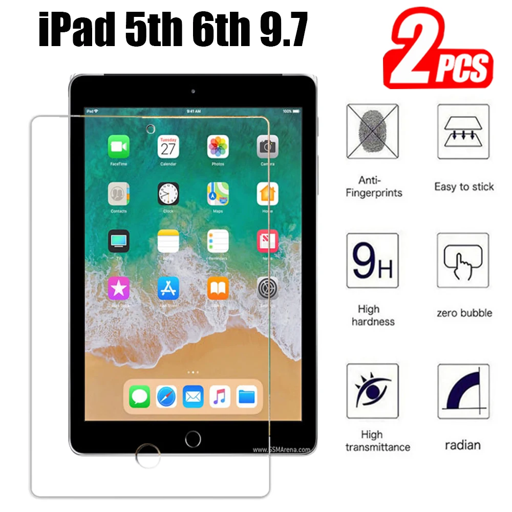 Tablett Karastatud Klaasist Ekraan Kaitsja Cover Apple IPad 5. ja 6. Põlvkonna 2017 2018 Karastatud Film iPad 5 6 A1822 A1823