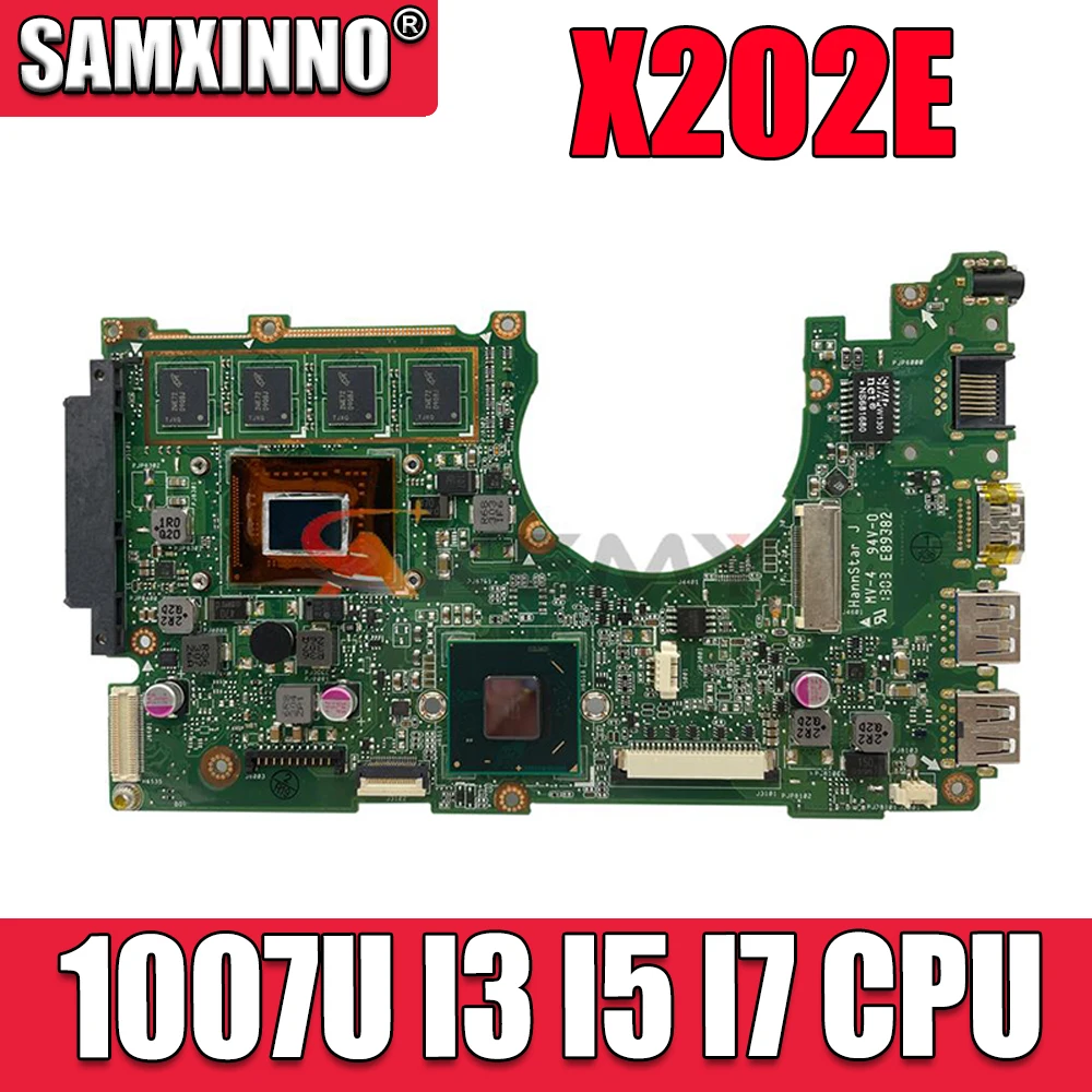 X202E Sülearvuti Emaplaadi 1007U I3 I5 I7 PROTSESSOR 2GB 4GB RAM ASUS S200E X202EP X202EV X202E Sülearvuti Emaplaadi