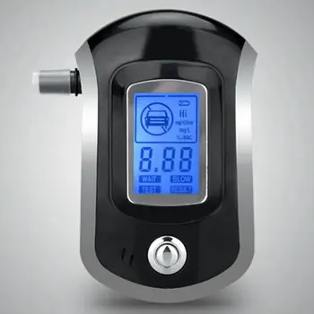 2021 Uus Digitaalne Hinge Alkoholi Tester, Mini Professionaalne Politsei AT6000 Hinge Alkoholi Tester, Purjus Sõidu Analyzer LCD Ekraan  0