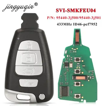 jingyuqin SY5 SVI-SMKFNA04 95440-3J500 / 95440-3J501 433MHz PCF7952A Kiip Smart Remote Võti Fob Jaoks Hyundai Veracruz 2007-2012  10