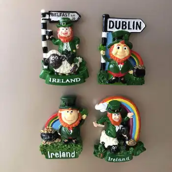 Armas Vaik Dublini ja Belfasti 3d Magnet Külmkapp Iirimaa koomiksitegelast Loomade Tall Suveniiride Kodu Kaunistamiseks Tarvikud Kingitused  10