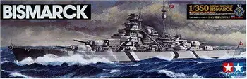 TAMIYA 78013 1/350 WWII saksa Bismarcki Lahingulaev Sõda Laeva Mudel Kit  2
