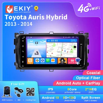 EKIY T7 10 Android autoraadio Toyota Auris Hybrid 2013 2014 Multimeedia Video Mängija Carplay Navigatsiooni Nr 2din makki  10