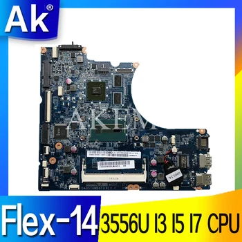 DA0ST6MB6F0 Sülearvuti emaplaadi Lenovo Flex-14 originaal Emaplaadi emaplaadi 3556U I3 I5 I7 4. Gem CPU GPU GT720M  10