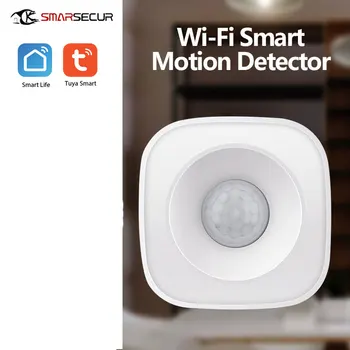 Mini Tuya WIFI PIR Liikumisandur Smart Home Traadita 120° - Nurk Liikumise Detektor Mobile Remote Märku, Push Alarm signalisatsioon  10