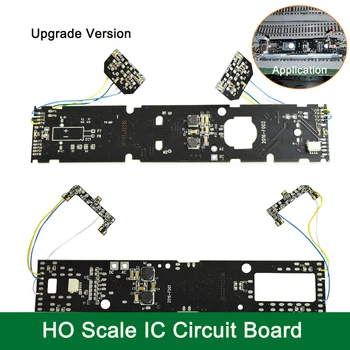 1:87 HO Skaala IC Circuit Board PCB Pardal DIY Elektrilised Rongi Osad Raudtee Paigutus Tarvikud Uuendada Heli-ja Valgus-1tk  5