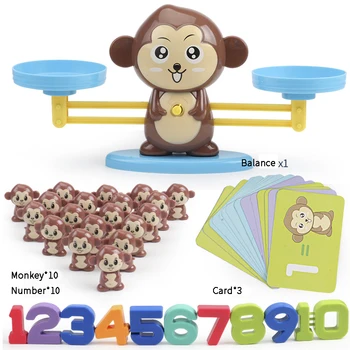 Matemaatika Mänguasi Digitaalse Ahv Tasakaalu Skaala Õpe Haridus-Montessori Mänguasjad, Laste Tasakaalustamine Skaala Number Vaste Lauamäng Lapsed  5