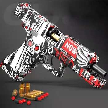 2022 Glock Colt M1911 Graffiti Mänguasjad Püssi Kest Eemalepaiskumine Airsoft Püstol Pehme Bullet Noolemäng Poistele Väljas Sport CS Shooting Gun  5