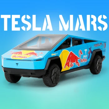 1:32 Uut Tesla Cybertruck Sulamist Auto Mudel Diecasts & Mänguasi Sõidukite Simulatsiooni Pickup Veoauto Lastele Jõulukingiks Poiss Mänguasi  5