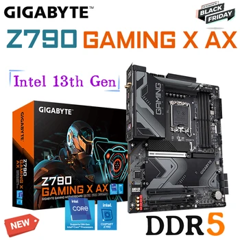 Gigabyte Z790 MÄNGUDE X AX Emaplaadi Toetus LGA 1700 Intel 13. ja 12. Gen CPU DDR5 128GB 7600MHz RAM Wifi 6E PCIe 5.0 Uus  10