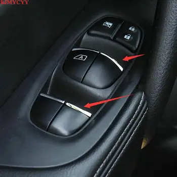 BJMYCYY car styling, ABS 7TK/SET Auto akna tõstuki nupud kaunistavad litrid jaoks Nissan Altima Teana L33 Maxima 2013-2018  10