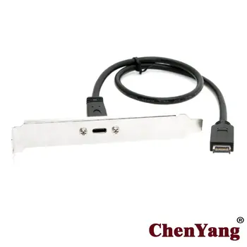 CYSM USB-C Type-C-Emane USB-3.1 Esipaneel Päise pikendusjuhe 40cm Panel Mount Kruvi  10