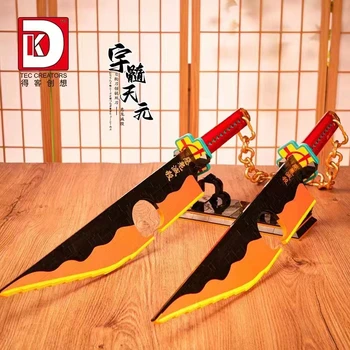 Jaapani Anime, Roronoa Zoro Mõõk Mudel Ehitusplokid Cosplay Simulatsiooni Samurai Katana Nuga Bambusest Relva Tellised Poiste Mänguasjad  0