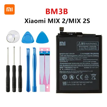 Xiao mi 100% Orginaal BM3B 3300mAh Aku Xiaomi Mi MIX 2 /MIX 2S BM3B Kõrge Kvaliteediga Telefoni Asendamise Patareid +Tööriistad  10