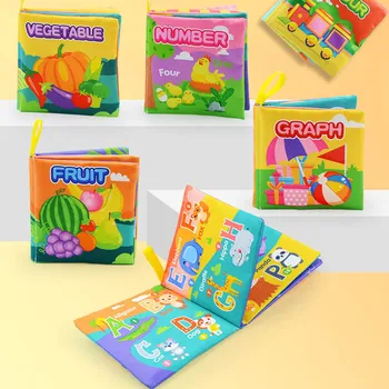 Montessori Riie Raamat Cartoon Lugu alushariduse Õppe Baby Väikelapse Vanema-lapse Interaktiivne Teadmiste Arendamine Mänguasjad  5