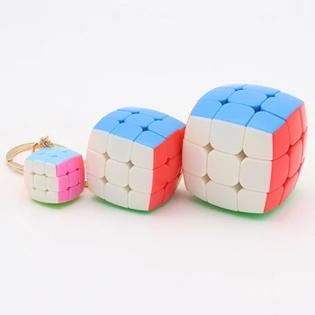 Yongjun cube Mini 3x3x3 Magic Cube võtmehoidja 2cm kuubik 3,5 cm, kuup 4,5 cm 3x3x3 kuubiku Professionaalne Kiirus cubing Haridus Mänguasjad  4