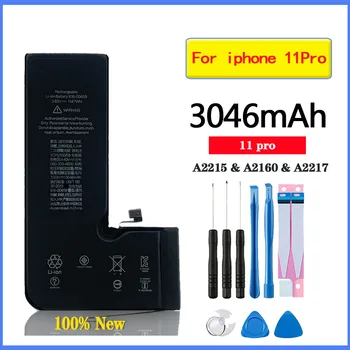 100% Orginaal Liitium Aku IPhone 11Pro 11 Pro Suure Mahutavusega 3046mAh A2215 A2160 A2217 Kõrge Kvaliteediga Varu Patareid  10