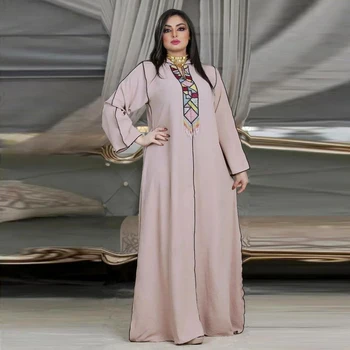 MD Moslemi seal kaftan Abaya Kapuutsiga Kleit Kimono Naiste Dubai türgi Araabia Islami Riided Pikk Varrukas Boubou Pool, Hommikumantlid Rüü Femme  3