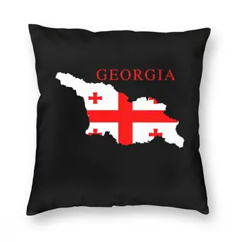Gruusia Riigi Kaardi Lipu Viska Padi Kate ja Padjad Diivan Mood Pillowcover Home Decor  10
