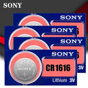 4pc Sony 100% Originaal CR1616 Nuppu Cell Aku Vaata Auto Remote Key cr 1616 ECR1616 GPCR1616 3v Liitium Patarei  5