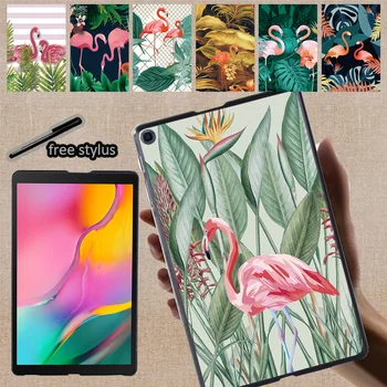 Samsung Galaxy Tab A7 Lite 8.7/Tab A7 10.4/Tab 8.0/A 10.5/10.1/A 9.7/Tab A6 10.1 Flamingo Prindi Tablett Tagasi Koorega Puhul  5
