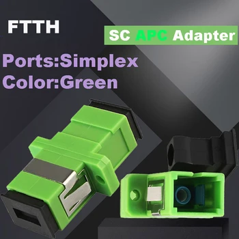 FASO 50-500PCS KS APC Adapter ühemoodilisi Simplex fiiberoptiliste Adapter Optilise Kiu Koppel KS APC Kiudaineid Äärik KS Pistik  10