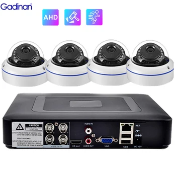 Gadinan HD 5MP 2MP AHD Turvalisuse Kaamera Süsteemi BNC 4-Kanaliga DVR Kit 2/4TK Kaamera Metallist Kuppel Veekindel videovalve Komplekt  10