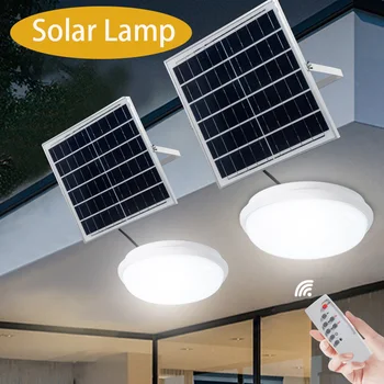 100W LED Solar laevalgusti Ripats Kerge Väljas Sise-Solar-Power Lamp Line Koridori valgus Aia Kaunistamiseks  10