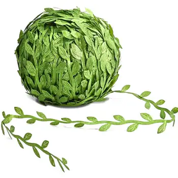 Kunstlik Eukalüpt Vanik Viinapuu Lehed String Olive Leaf Lindi Džungel Rohelus Kodu Pulmapidu Pärjad DIY Käsitöö  10
