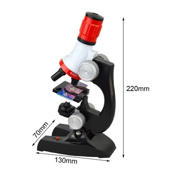 Lapsed Mikroskoobi Kit Teadus Lab 100 LED-1200X Bioloogilise Mikroskoobi Koju, Kooli, Haridus Mänguasjad, Laste Optilised Instrumendid  10