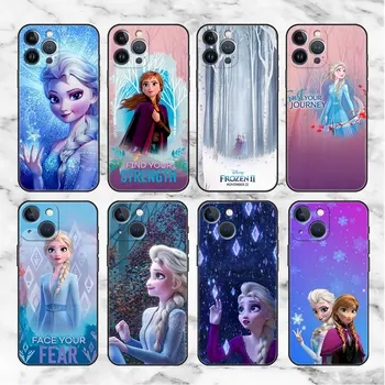 Funda Juhul Apple iPhone 11 13 Pro Max 12 XR X XS 7 8 Plus SE 2020 6 6S 5 5S Telefoni Kate Silikoonist Coque Külmutatud Ilu Elsa  10