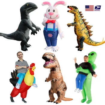 2022 Uus Stiil Täispuhutav Dinosaurus Kostüüm Välismaalase Kostüümid Täiskasvanud Naljakas peorõivad Cosplay Kleidid Shipping Tasuta USAST  5
