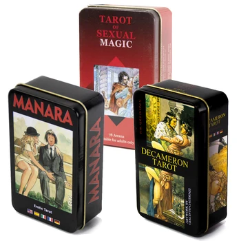 Tarot Seksuaalse Magic Manara Tarot Kaardid Neoklassitsistlik Tarot Paar Tööriista Paber Reisiraamat Soo 18 Oracle ' I Korrus  10