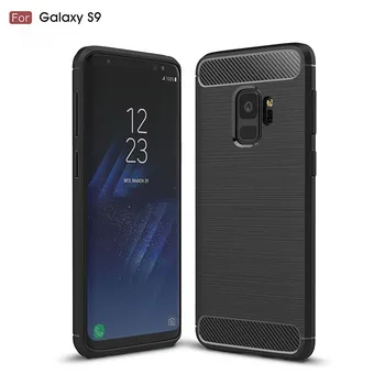Silikoon Kaitsjad Case For Samsung Galaxy S9 Pehme Põrutuskindel süsinikkiust Juhtudel samsung s9 Luksus Telefoni Kate Coque Fundas  5